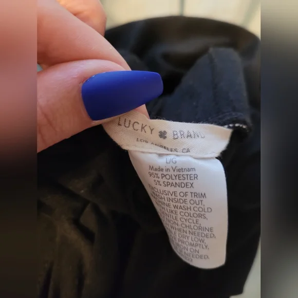 NWOT Lucky Brand Black Lounge Pants - Picture 4 of 5